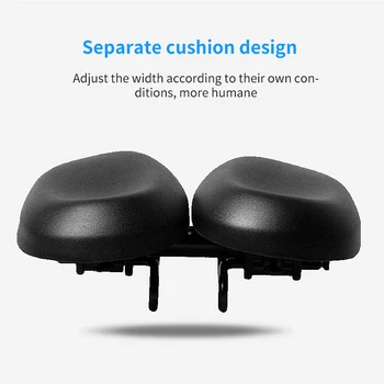 Seglu Sēdekļa Dubultā Noseless Regulējams Velosipēdu Sēdekļus Polsterēta Multi-Function Easyseat Ergonomical Dual Pad Velosipēdu Elpojošs