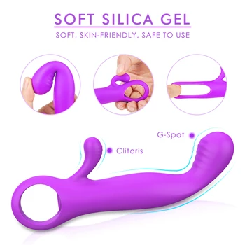 Seksa Produkti 9 Ātrumu, G-spot Ķermeņa Masāža Trušu Vibrators, USB Uzlādējams Dildo Vibratoru Sieviešu Masturbator Seksa Rotaļlietas Sievietēm