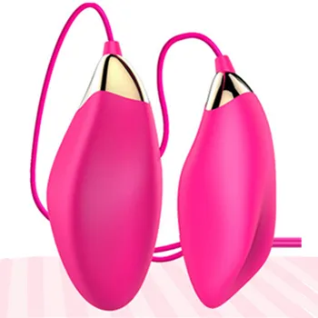 Seksa Produkti Masturbators Sievietes Klitora Stimulācija Vienu Dual Lēkt Olu Nipper Ķermeņa Vibrācijas Olu Seksa Rotaļlietas Sievietēm, A1-2-40