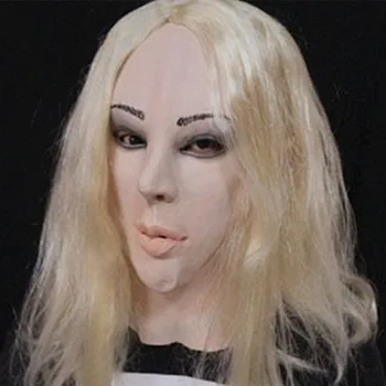 Sexy hot skaistumu Kardashian Deluxe Pieaugušo Blondīne Gumijas sieviete maska
