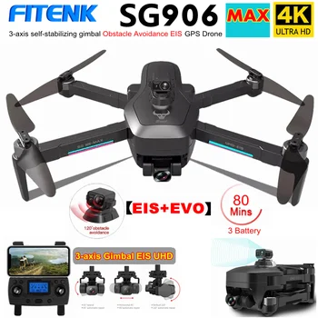 SG906 MAX SG906MAX PRO2 GPS Dūkoņa ar 4K IZŠĶIRTSPĒJAS Kameru Šķēršļu Izvairīšanās 3 Ass Gimbal 5G WiFi FPV Profesionālās RC Quadcopter, Dron