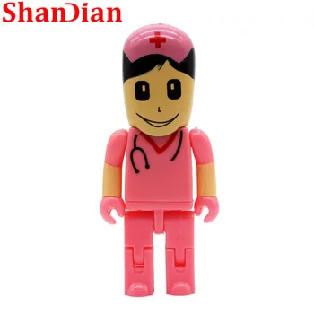 SHANDIAN ārsts, medmāsa, usb flash drive medicīnas pendrive 4GB 8GB 16GB 32GB 64GB atmiņas karti un U diska slimnīcas klīnikā klāt