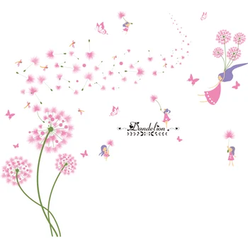 [shijuekongjian] Karikatūra Meitene Dejotājs Sienas Uzlīmes DIY Pieneņu Ziedi Sienas Uzlīmes Bērniem, Bērnu Istabas Guļamistabas Māja Apdare
