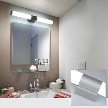 Sienas Lampas Vannas istaba Led spogulis gaismas Ūdensizturīgs 12W 16W 22W AC85-265V LED Tube Modernās Sienas lampas, Vannasistabas Apgaismojums