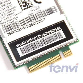 Sierra Wireless EM7345 GOBI5000 4G LTE, HSPA+ GPRS WWAN NGFF Kartes FRU:04X6015 Lenovo Thinkpad T440 W540 T440P X240 L540 X250