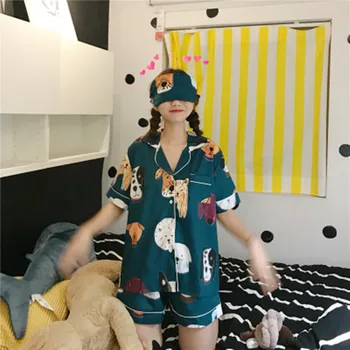 Sieviešu Dāmas Zīda Pidžamu sievietes, meitenes Sleepwear 2 gabals uzvalks Komplekts Satīna Pidžamas Seksa Pijama Nightie Sleepwear Mājas Drēbes