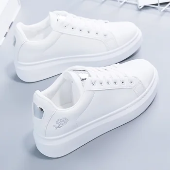 Sieviešu kurpes 2019 Jaunas sporta kurpes platformas kurpes Rudens Ziemas klasiskās Baltās kurpes Labas Kvalitātes Elpojoši Sieviešu Ikdienas Apavi