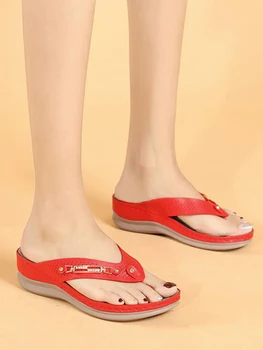Sieviešu Vasaras Atvērtu Purngalu Comfy Sandales Super Soft Premium Ortopēdisko Zemu Papēži, Ejot Sandales Piliens Kuģniecības Toe Diski Cusion