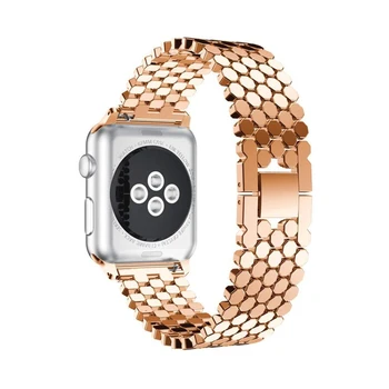Siksnu Apple skatīties 5 band 44mm 40mm 42mm 38mm Nerūsējošā tērauda watchband Piederumi aproce par iwatch series 5 4 3 2 44 mm