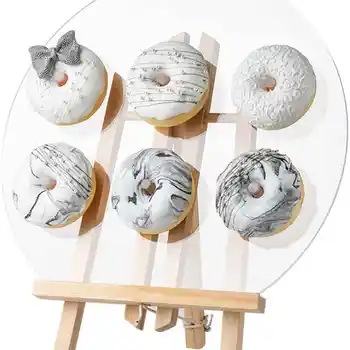 Simulācijas Donut Modelis Marmora Melnā Zelta Fotografēšanas Aksesuārus Viltus Torti Desertu Logu Apdare Svārsta