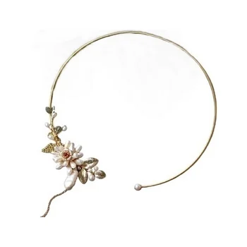 SINZRY elegants rotaslietas oriģināls roku darbs dabas baroka pērle ziedu vintage chokers kaklarota band sievietēm
