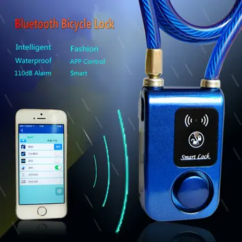Slēdzeni Bluetooth Saprātīga Phone Kontroles Smart Alarm Anti Theft Ķēdes Ūdensizturīgs 110dB Signalizācijas Slēdzeni Āra