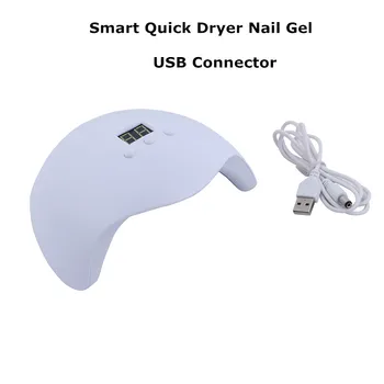 Smart 30W UV LED Nagu Lampu Ātri Mini Nagu Žāvētājs polijas Izārstēt Nagu Manikīrs USB Savienotājs Nagu Lampa ar Taimera Iestatīšana