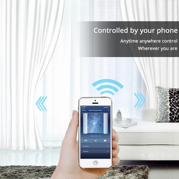 Smart Automātiskā Aizkaru Kontroles Sistēma, WiFi Smart Dzīves Remote APP Balss Kontroles Aizkaru Mehānisko Dzelzceļa Sliežu Alexa Echo Google Home