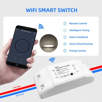 Smart Home House Wifi Bezvadu Tālvadības Slēdzi Slēdzis Domotic LED Gaismas Kontrolieris Modulis Alexa, Google Home Smartlife Tuya APP