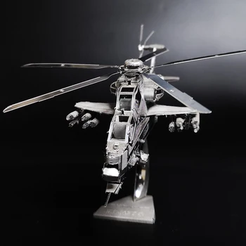 Smieklīgi 3D Metāla Puzzle 'WUZHI Helikopteru