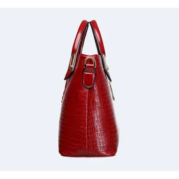 SMOOZA Karstā Pārdošanas sieviešu somas sieviešu messenger somas dāmas jaunu pleca soma bolsas ādas somas Krokodils modelis tote somas