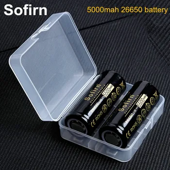 Sofirn 26650 5000mAh Bateriju 3,7 V Uzlādējamos Akumulatorus, Augstas Kapacitātes Litija Baterija, LED Lukturīti, Li-ion akumulators