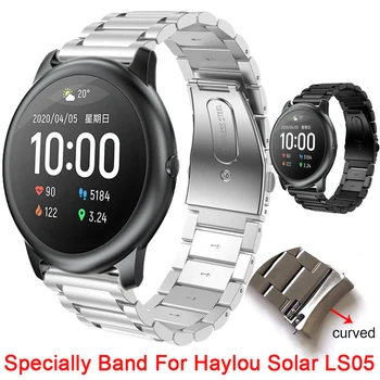 Speciāli Rokas Siksnas Haylou Saules LS05 Smart Watch Band Nerūsējošais Tērauds Izliektas Aproces, Lai Xiaomi Haylou Saules Correa