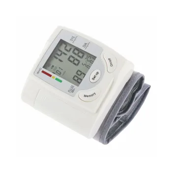 Spiediena Mērītāju Delnas Kontūras Auto LCD Ciparu augšdelma Asins BP Mājas Sirds Ritmu Pulsa Monitors ar Aproci Veselības Aprūpes Instruments