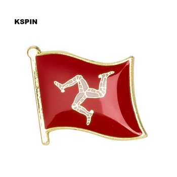 Spānijas karogu, atloks pin žetons pin 300pcs daudz Broša Ikonas KS-0190