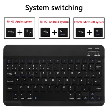 Spānijas Keyboard Case for Samsung Galaxy Tab S6 10.5 SM-T860 SM-T865 T860 T865 Gadījumā Tastatūra Samsung Tab S6 10.5 Vāks +Dāvana