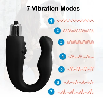 Spēcīgu Prostatas Massager Anālais Vibrators Pievienojiet Anālā Prostatas Stimulators Butt Plug Orgasmu Seksa Rotaļlietas Vīriešiem Gejiem 7 Ātrumi