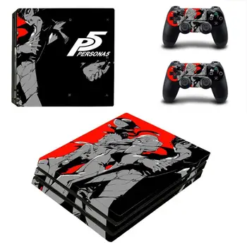 Spēle Persona 5 PS4 Pro Ādas Decal Uzlīmes Sony PlayStation 4 Konsole un Kontrolieri PS4 Pro Ādas, Vinila Uzlīmes
