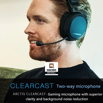 SteelSeries Arctis Pro Wireless Gaming Headset - Lossless Augstas Kvalitātes Bezvadu + Bluetooth PS4 un PC