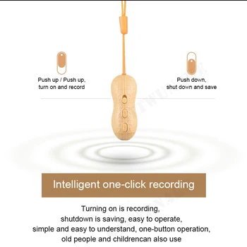 STTWUNAKE Balss ieraksti Diktofons pildspalvu audio skaņas mini aktivizēta digitālā profesionālās mikro zemesriekstu