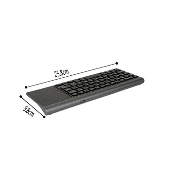 Sudraba 2.4 GHz Wireless Keyboard Mini Multimediju Tastatūra Grāmatiņa Klēpjdators, galda DATORS, TV Biroja Piederumi Datoru Papildierīces