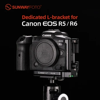 SUNWAYFOTO PCL-R5 L formas turētājs Ātri Atbrīvot L Plāksnes extensionable backplate Canon EOS R5 R6 Kamera