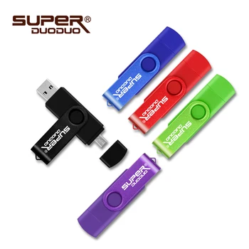 Superduoduo USB Flash Drive Usb 2.0 Pen Drive 128GB OTG Micro Usb Stick 16GB 32GB 64GB Pendrive Android OTG