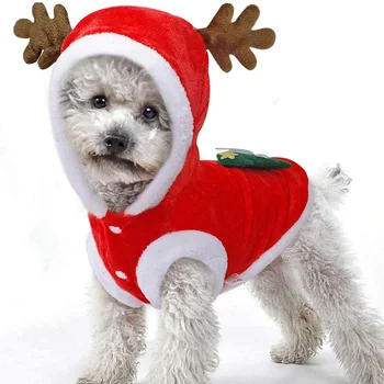 Suņu Mētelis Ziemassvētku Suņu Apģērbu, Tērpu Santa Klausa Tērpu Siltu Kaķu Mēteļi Ziemas Funny Pet Suns Ātra Piegāde