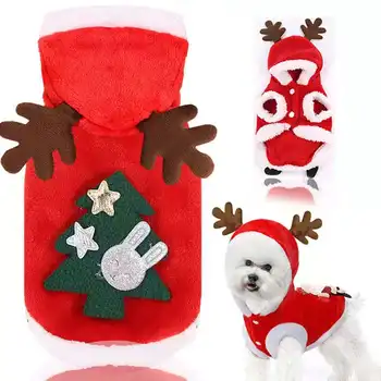 Suņu Mētelis Ziemassvētku Suņu Apģērbu, Tērpu Santa Klausa Tērpu Siltu Kaķu Mēteļi Ziemas Funny Pet Suns Ātra Piegāde