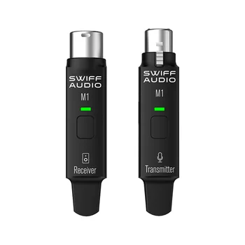 SWIFF M1 Bezvadu Mikrofonu Sistēma 2.4 GHz Ciparu Pārraides Tehnoloģiju, Dinamisko Mikrofonu ar Jebkuru Kasetes Saskarnes