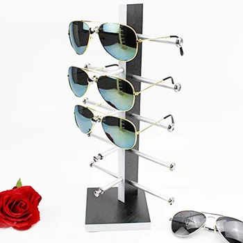SZanbana 5 Slāņi Koka Saulesbrilles Displejs Stāvēt Brilles Plaukti Vitrīna Brilles Organizators Veikala Mājas Saulesbriļļu Turētājs