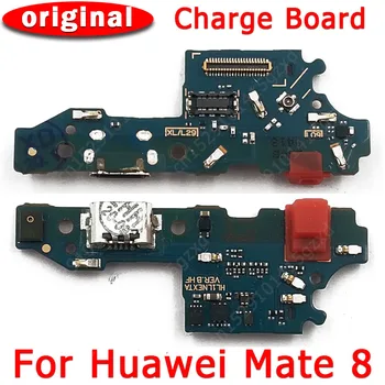 Sākotnējais Uzlādes Ports Huawei Mate 8 Mate8 USB Maksas Kuģa PCB Dock Connector Flex Nomaiņa Rezerves Daļas