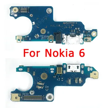 Sākotnējais Uzlādes Ports Nokia 3.1 5 5.1 6 6.1 7 Plus 8 8.1 Maksas Valdes USB Savienotājs Ligzda Nomaiņa, Remonts, Rezerves Daļas