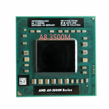Sākotnējā AMD Quad-Core A8-3500M 1.5 Ghz Socket FS1 A8 3500M AM3500DDX43GX A8-Series notebook APU Piezīmju grāmatiņas, klēpjdatora bezmaksas piegāde