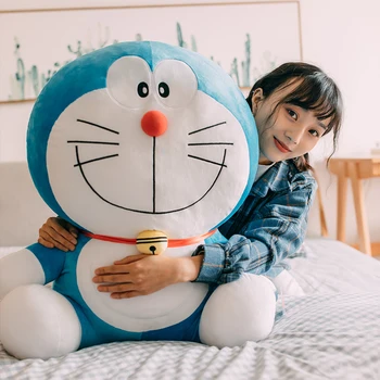 Sākotnējā Doraemon Plīša Rotaļlieta Augstas Kvalitātes Gudrs Doraemon Lelle Pildījumu Dzīvnieku Spilvens dzimšanas dienas Dāvanas Bērnu Bērniem Anime Lelles