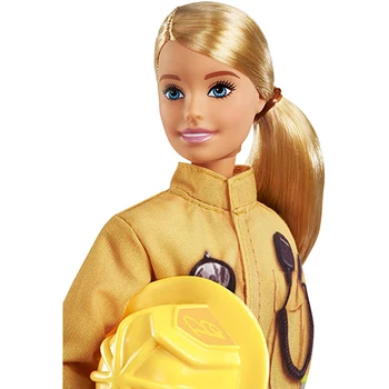 Sākotnējā karjeras Barbie Lelles Ugunsdzēsēja Fashionista Rotaļlietas Meitenēm Sortimentu Modes Lelles Bērniem Bonecas Rotaļlietas Dzimšanas dienas Dāvanas