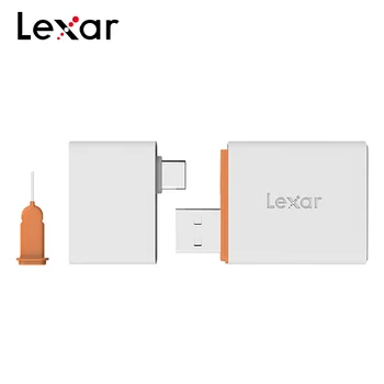 Sākotnējā Lexar USB 3.1 nCARD Lasītājs 2 in 1 Micro SD TF Kartes Nano Atmiņas Karšu Lasītājs Ar Tipa, C Tipa Savienotājs Tālrunis/PC