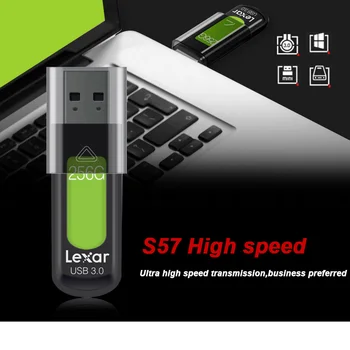 Sākotnējā Lexar USB Flash Drive Disks S57 128GB 150MB/s 32 GB 64 GB Pincho USB C 64 iet Ar C Tipa Par Pad Pendrive 3.0 diska uz galveno