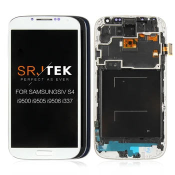 Sākotnējā/TFT Samsung Galaxy S4 LCD Displejs, Touch Screen Digitizer Par GT-i9505 i9500 i9505 i9506 i9515 i337 LCD Ar Rāmi