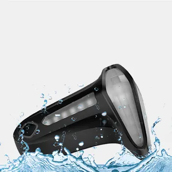 T-Veida Viedo Indukcijas Bremze, LED Kalnu Velosipēdu Nakts Izjādes Taillight Saftety Brīdinājuma USB lukturu Ūdensizturīgs Melns