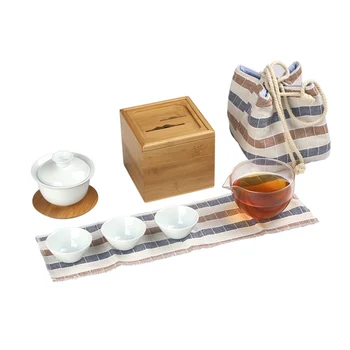 TANGPIN keramikas gaiwan teacups keramikas ķīnas tējas katlā portatīvo ceļojumu tēju komplekts
