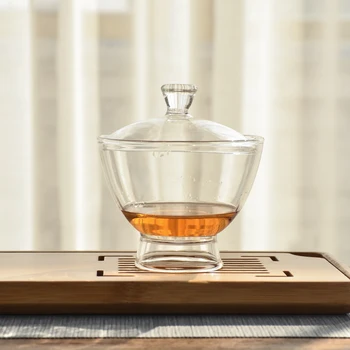 TANGPIN termiski izturīga stikla gaiwan tējas tase stikla kung fu chawn tējas 100 ml