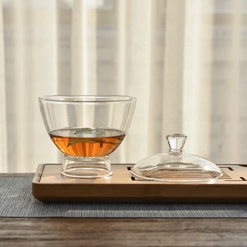 TANGPIN termiski izturīga stikla gaiwan tējas tase stikla kung fu chawn tējas 100 ml