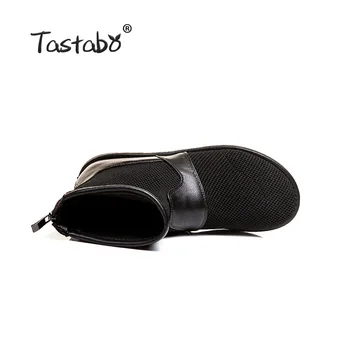 Tastabo ērti dāmas sandales Poliestera audums acs augšējā dizains Melnā ikdienas stila S998 plakandibena elpojošs 35-40